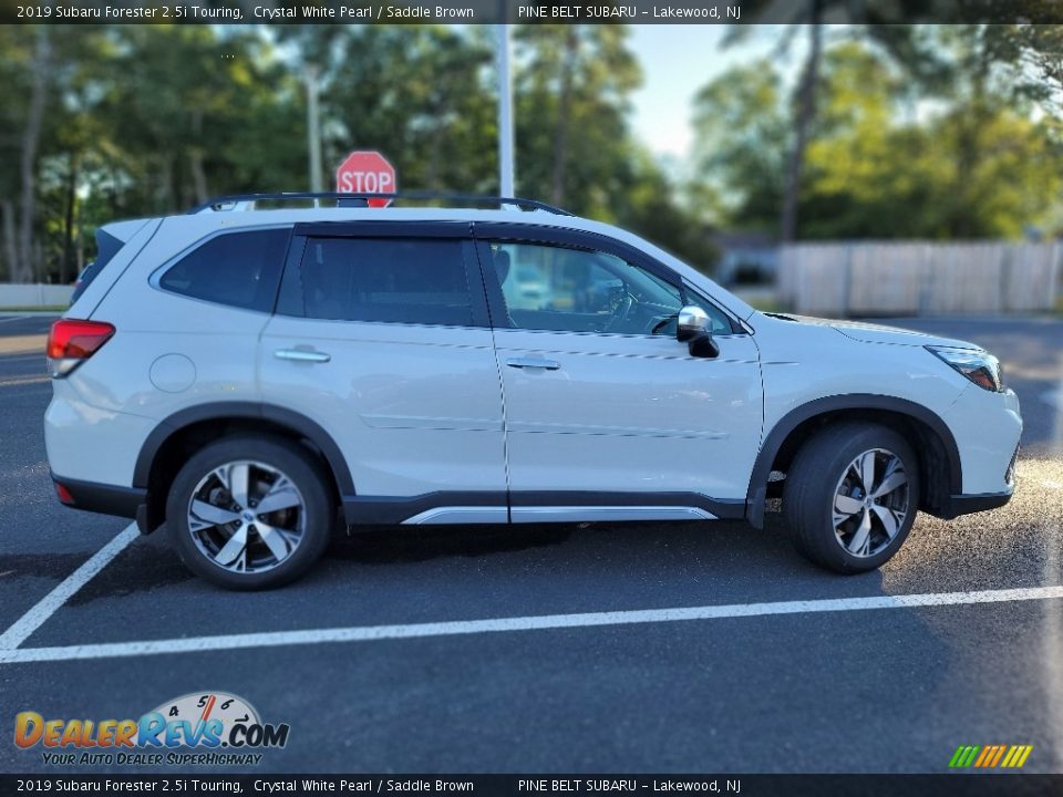 2019 Subaru Forester 2.5i Touring Crystal White Pearl / Saddle Brown Photo #5