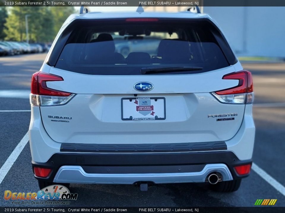 2019 Subaru Forester 2.5i Touring Crystal White Pearl / Saddle Brown Photo #7