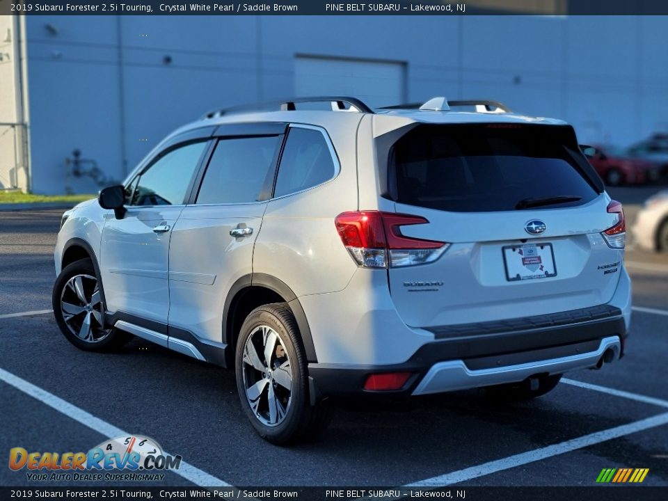 2019 Subaru Forester 2.5i Touring Crystal White Pearl / Saddle Brown Photo #8