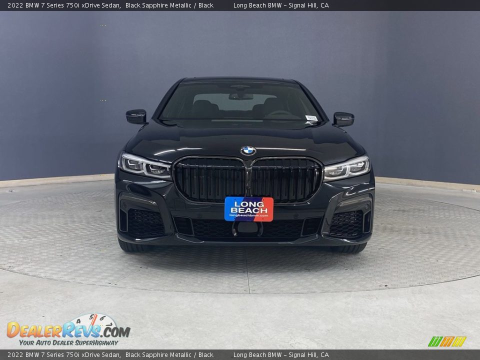 2022 BMW 7 Series 750i xDrive Sedan Black Sapphire Metallic / Black Photo #2