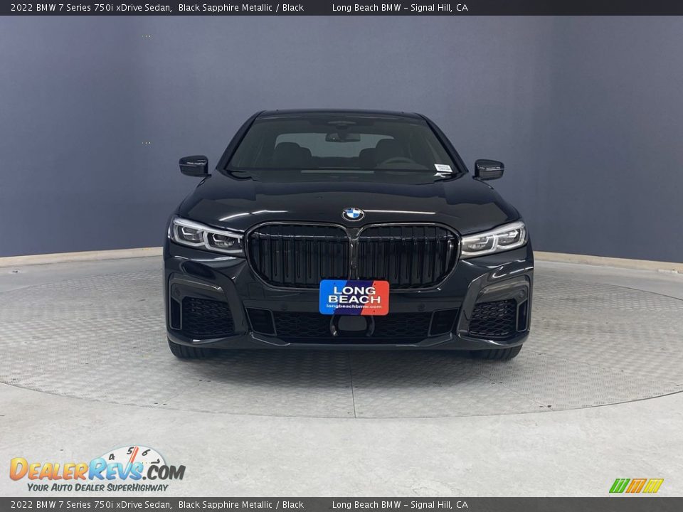 2022 BMW 7 Series 750i xDrive Sedan Black Sapphire Metallic / Black Photo #2