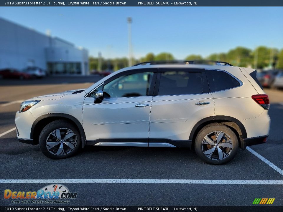 2019 Subaru Forester 2.5i Touring Crystal White Pearl / Saddle Brown Photo #9