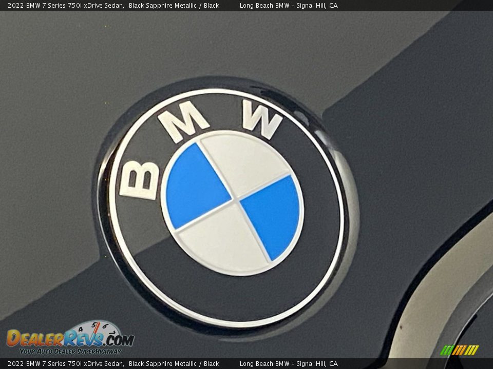 2022 BMW 7 Series 750i xDrive Sedan Black Sapphire Metallic / Black Photo #5