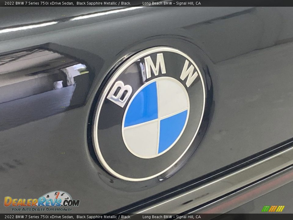 2022 BMW 7 Series 750i xDrive Sedan Black Sapphire Metallic / Black Photo #7