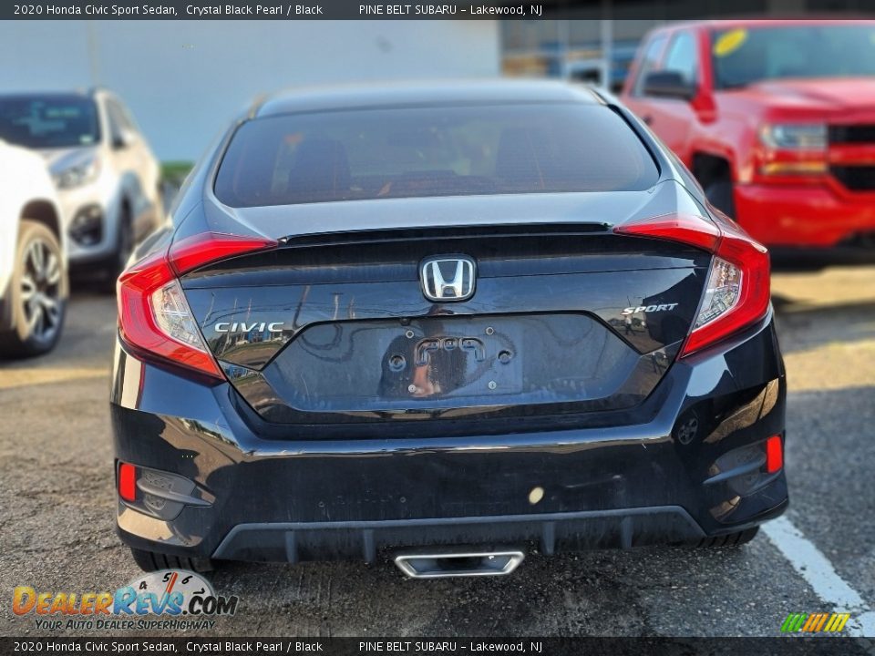 2020 Honda Civic Sport Sedan Crystal Black Pearl / Black Photo #5