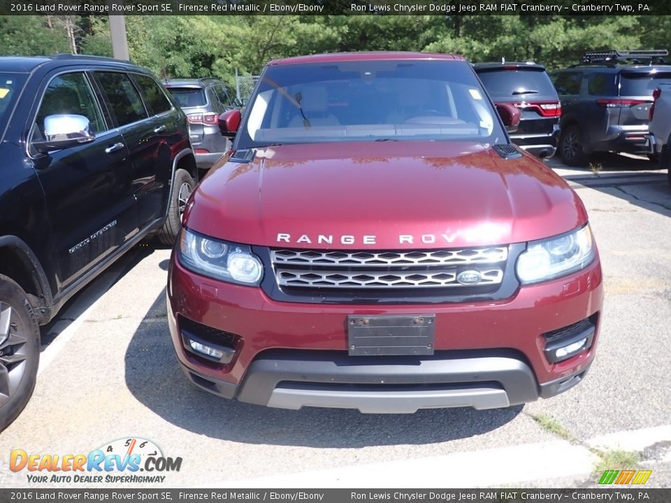 2016 Land Rover Range Rover Sport SE Firenze Red Metallic / Ebony/Ebony Photo #2