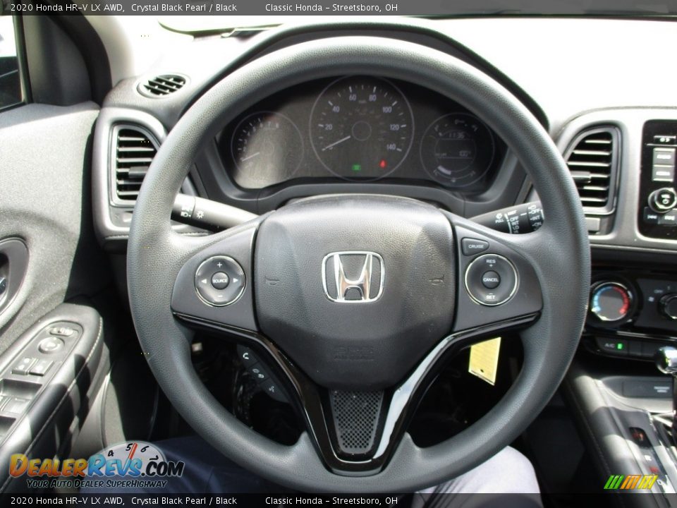 2020 Honda HR-V LX AWD Crystal Black Pearl / Black Photo #31