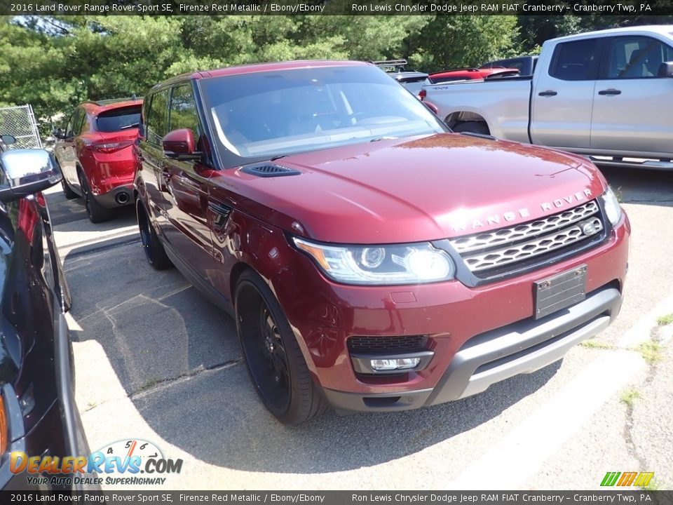 2016 Land Rover Range Rover Sport SE Firenze Red Metallic / Ebony/Ebony Photo #3