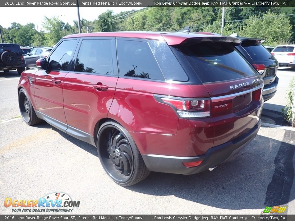 2016 Land Rover Range Rover Sport SE Firenze Red Metallic / Ebony/Ebony Photo #4