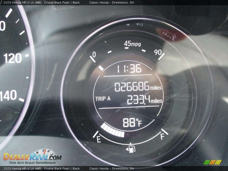2020 Honda HR-V LX AWD Crystal Black Pearl / Black Photo #33
