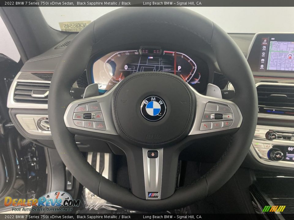 2022 BMW 7 Series 750i xDrive Sedan Steering Wheel Photo #14