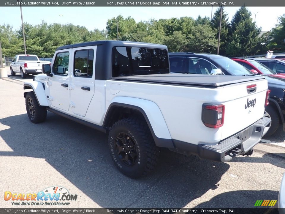 2021 Jeep Gladiator Willys 4x4 Bright White / Black Photo #4