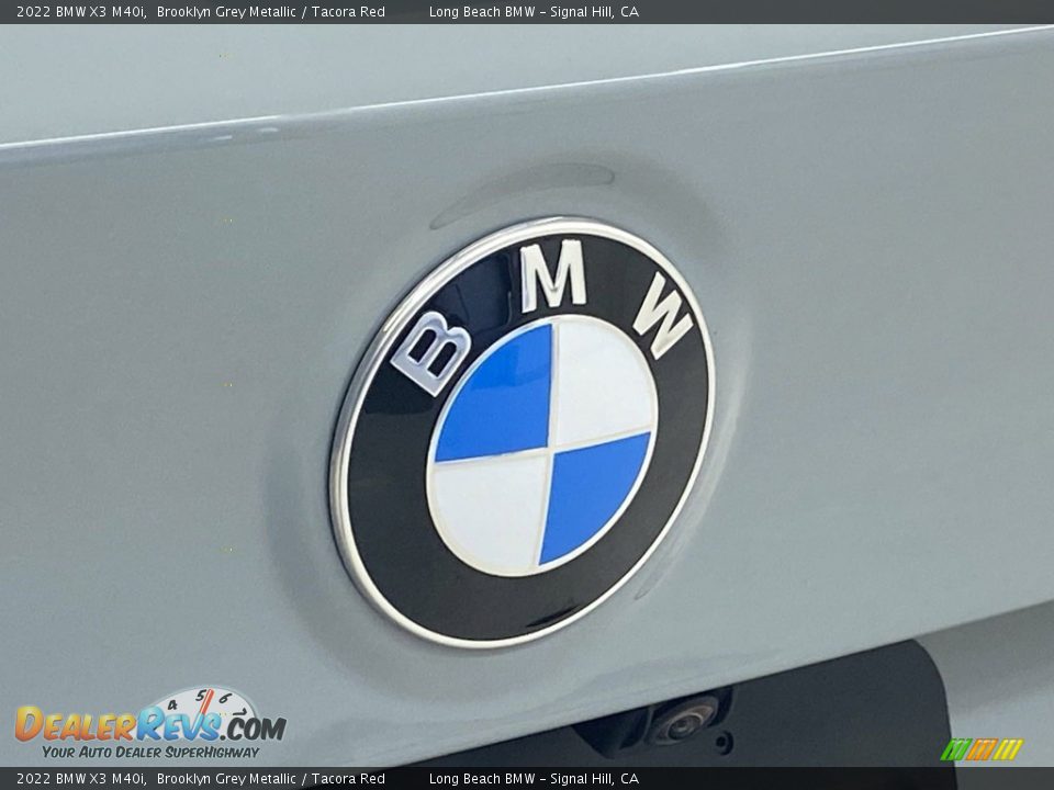 2022 BMW X3 M40i Brooklyn Grey Metallic / Tacora Red Photo #7