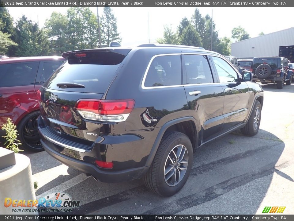 2021 Jeep Grand Cherokee Limited 4x4 Diamond Black Crystal Pearl / Black Photo #4