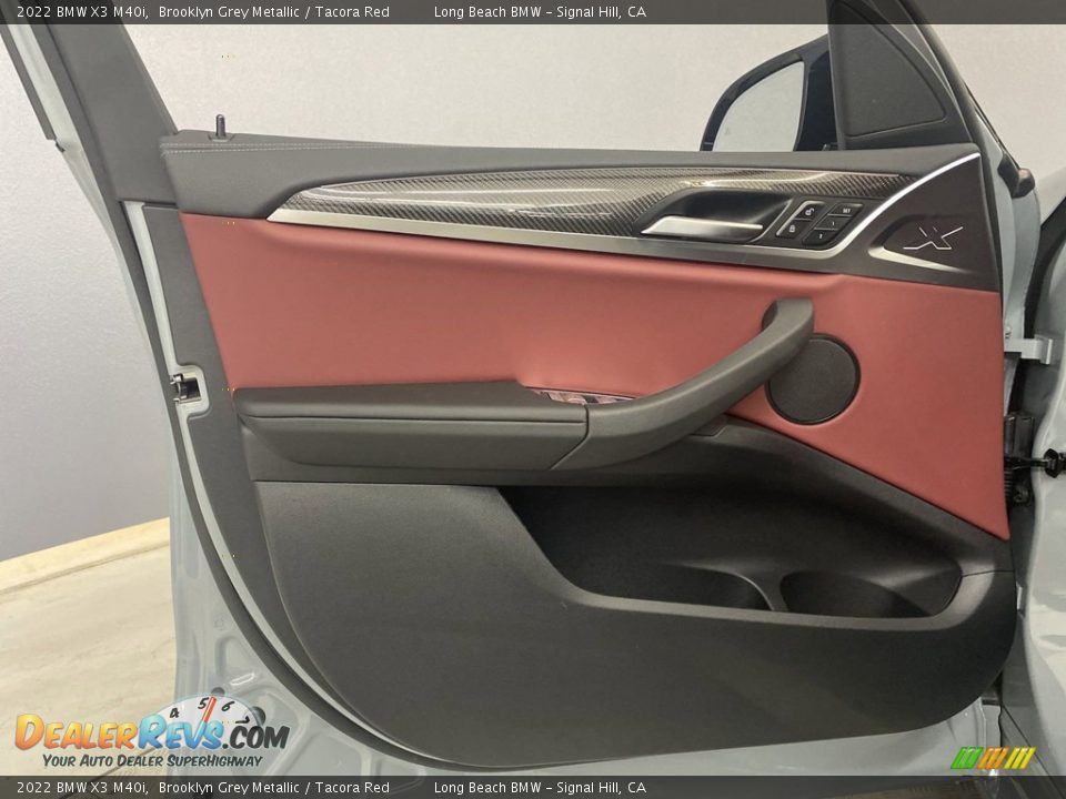 2022 BMW X3 M40i Brooklyn Grey Metallic / Tacora Red Photo #11