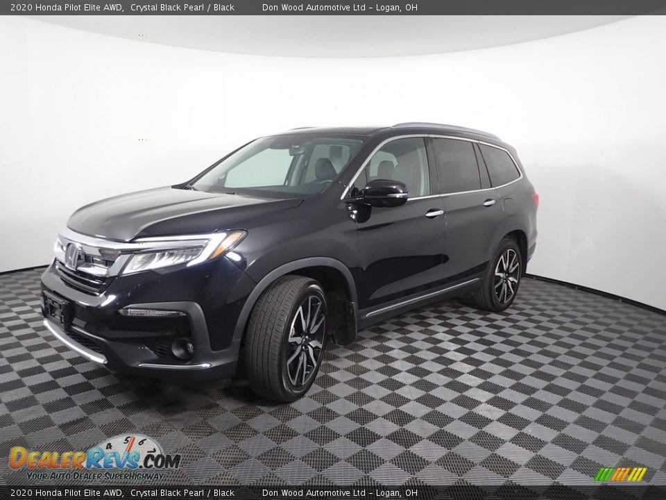 2020 Honda Pilot Elite AWD Crystal Black Pearl / Black Photo #10