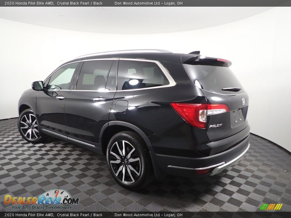 2020 Honda Pilot Elite AWD Crystal Black Pearl / Black Photo #11
