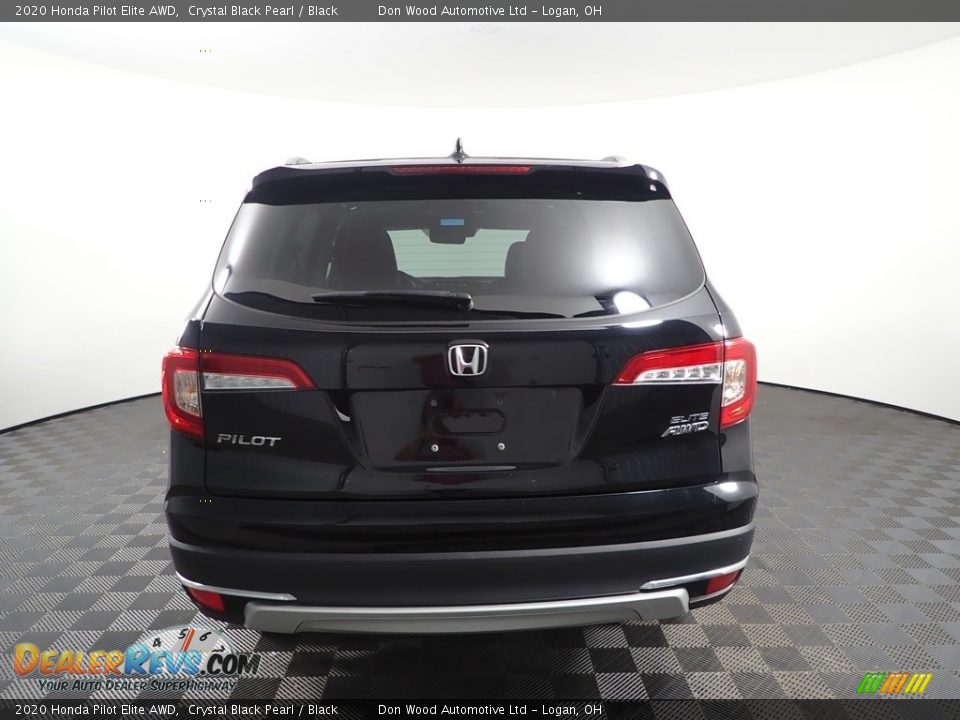 2020 Honda Pilot Elite AWD Crystal Black Pearl / Black Photo #12