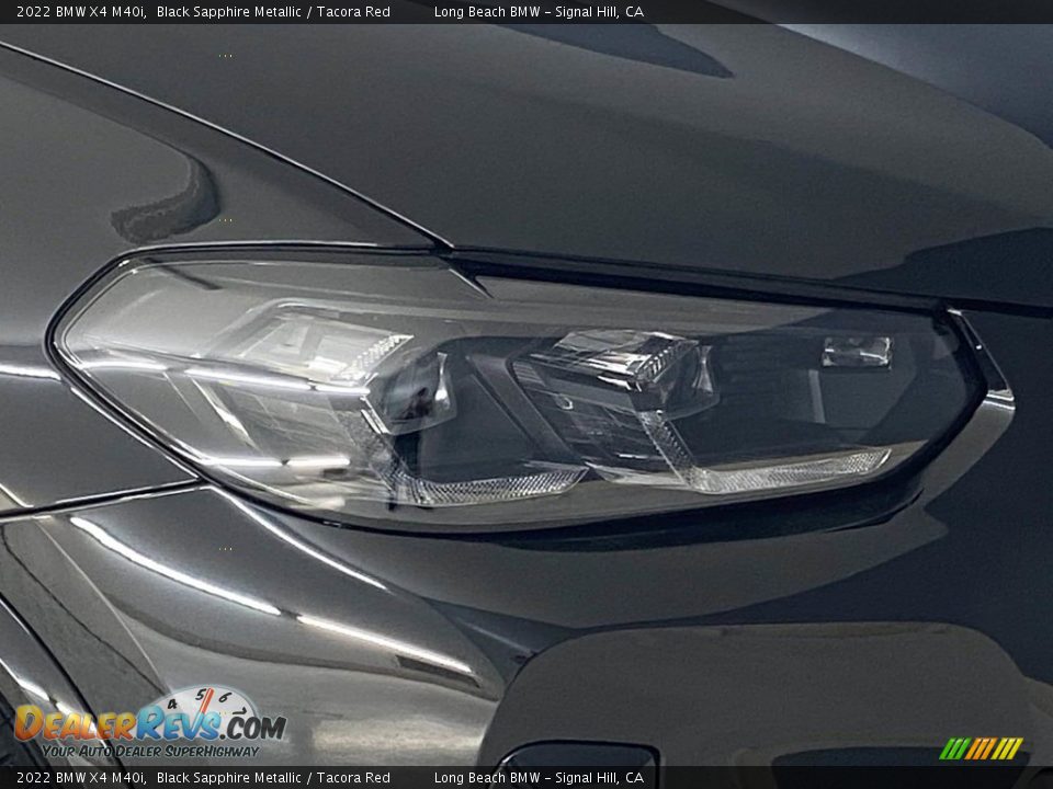 2022 BMW X4 M40i Black Sapphire Metallic / Tacora Red Photo #4