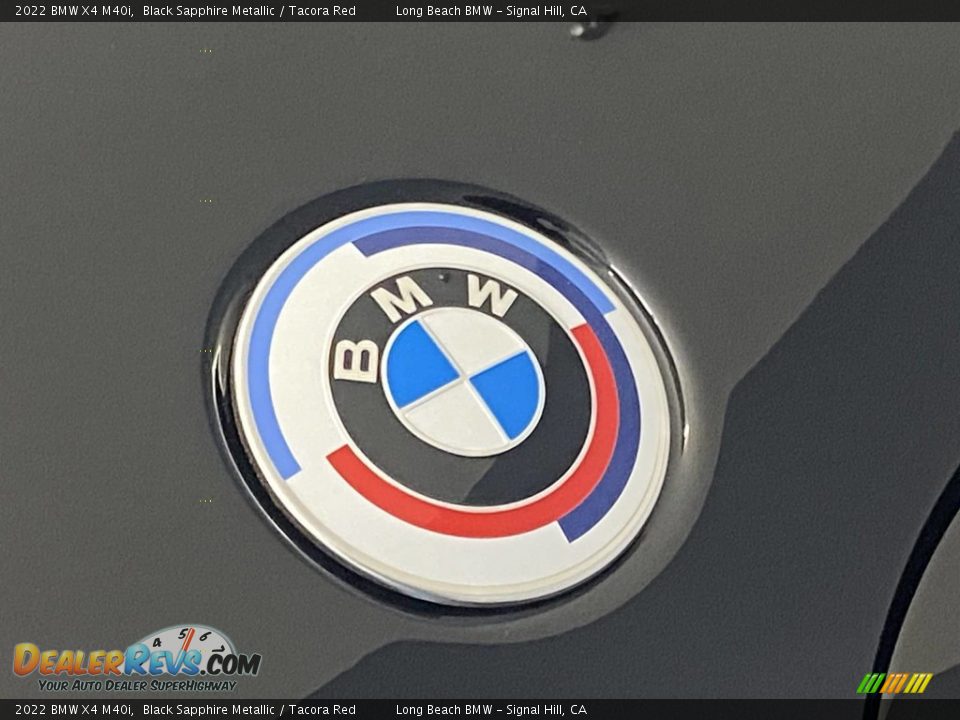 2022 BMW X4 M40i Black Sapphire Metallic / Tacora Red Photo #5