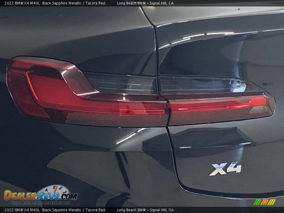 2022 BMW X4 M40i Black Sapphire Metallic / Tacora Red Photo #6
