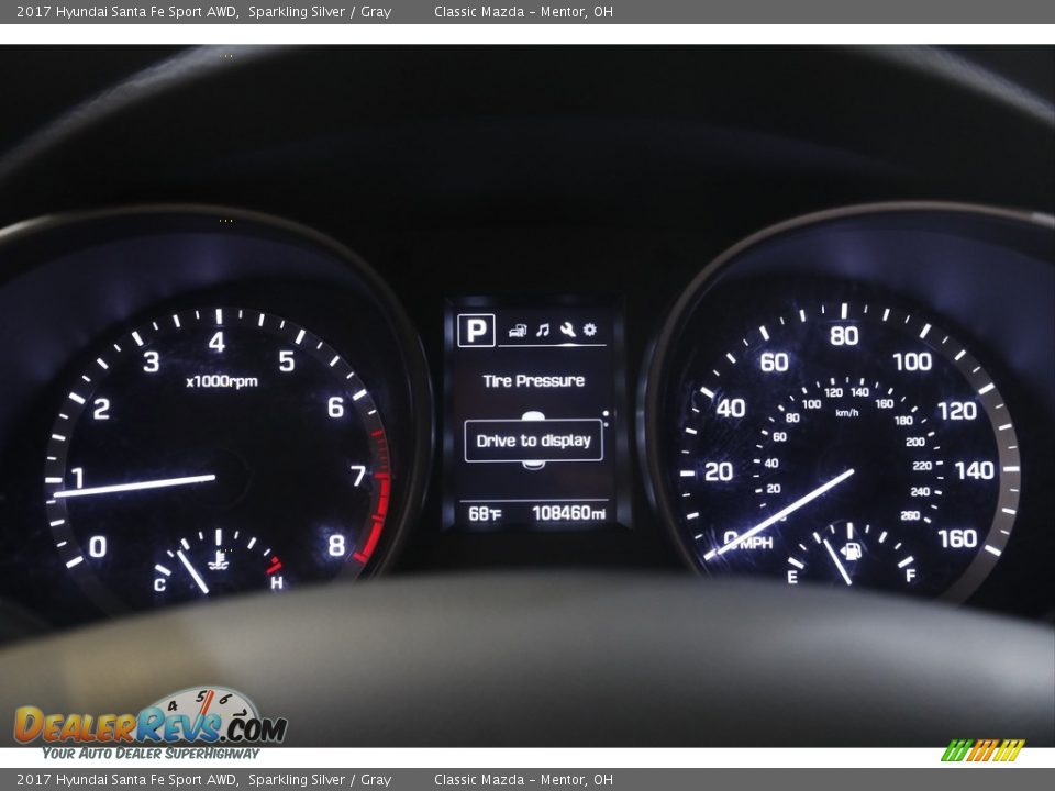 2017 Hyundai Santa Fe Sport AWD Sparkling Silver / Gray Photo #8