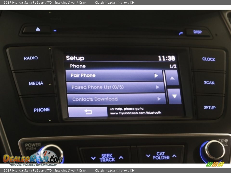 2017 Hyundai Santa Fe Sport AWD Sparkling Silver / Gray Photo #11