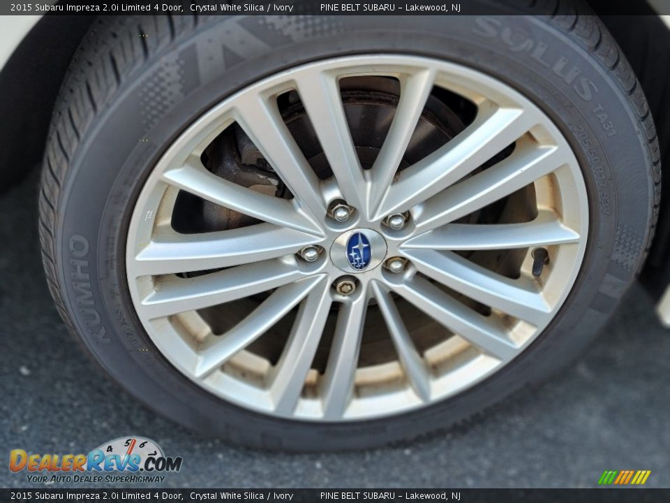 2015 Subaru Impreza 2.0i Limited 4 Door Wheel Photo #4