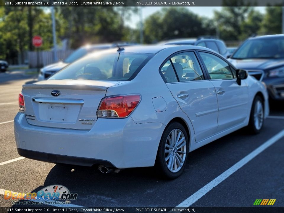 2015 Subaru Impreza 2.0i Limited 4 Door Crystal White Silica / Ivory Photo #5