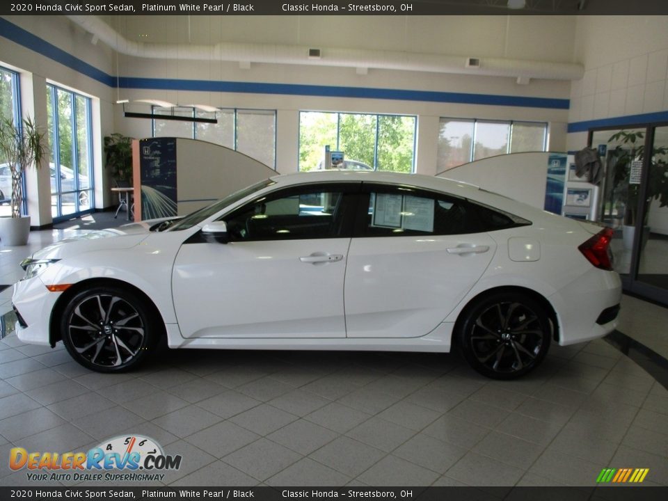 2020 Honda Civic Sport Sedan Platinum White Pearl / Black Photo #10