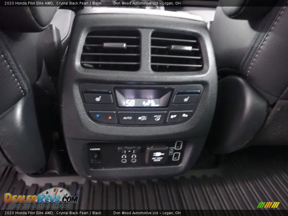 2020 Honda Pilot Elite AWD Crystal Black Pearl / Black Photo #31