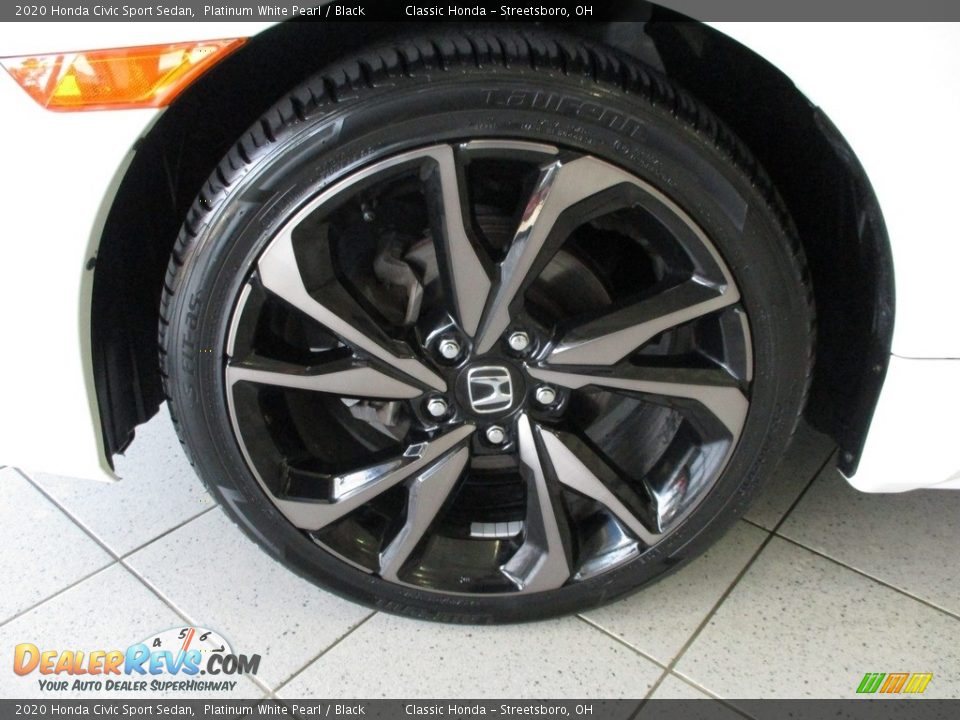2020 Honda Civic Sport Sedan Platinum White Pearl / Black Photo #12
