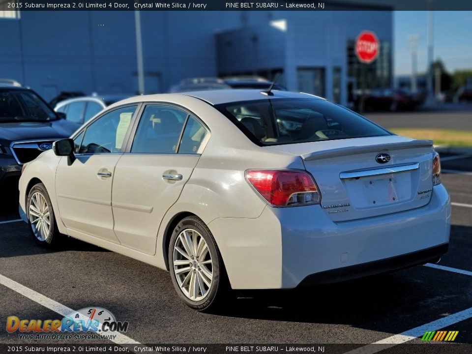 Crystal White Silica 2015 Subaru Impreza 2.0i Limited 4 Door Photo #7