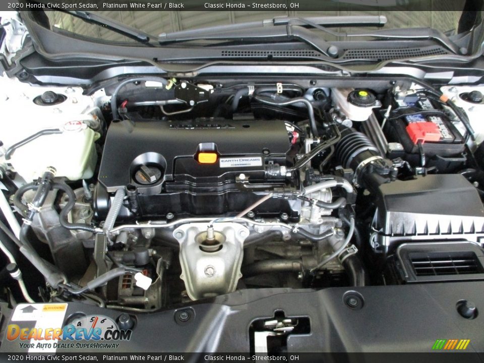 2020 Honda Civic Sport Sedan Platinum White Pearl / Black Photo #13