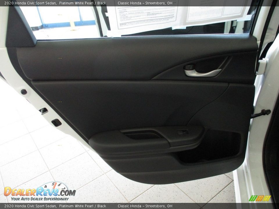 2020 Honda Civic Sport Sedan Platinum White Pearl / Black Photo #22