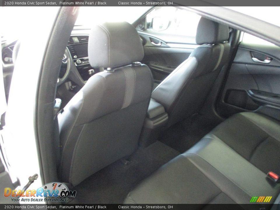 2020 Honda Civic Sport Sedan Platinum White Pearl / Black Photo #23