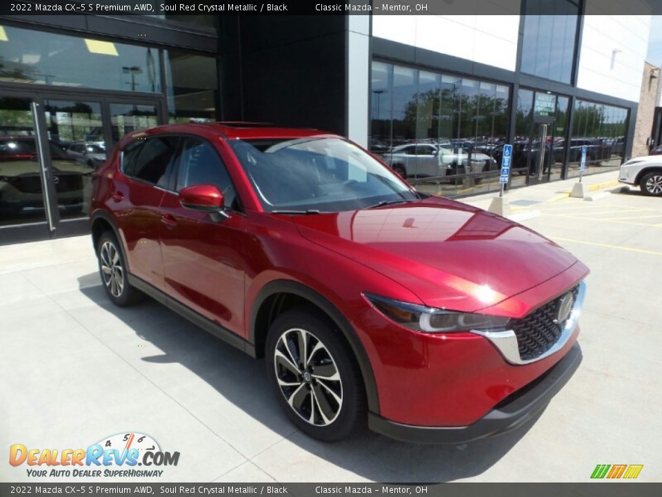 2022 Mazda CX-5 S Premium AWD Soul Red Crystal Metallic / Black Photo #1