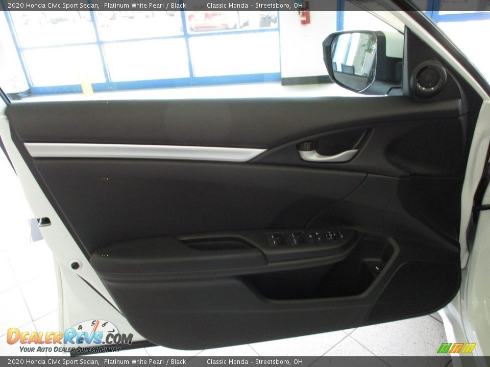 2020 Honda Civic Sport Sedan Platinum White Pearl / Black Photo #25