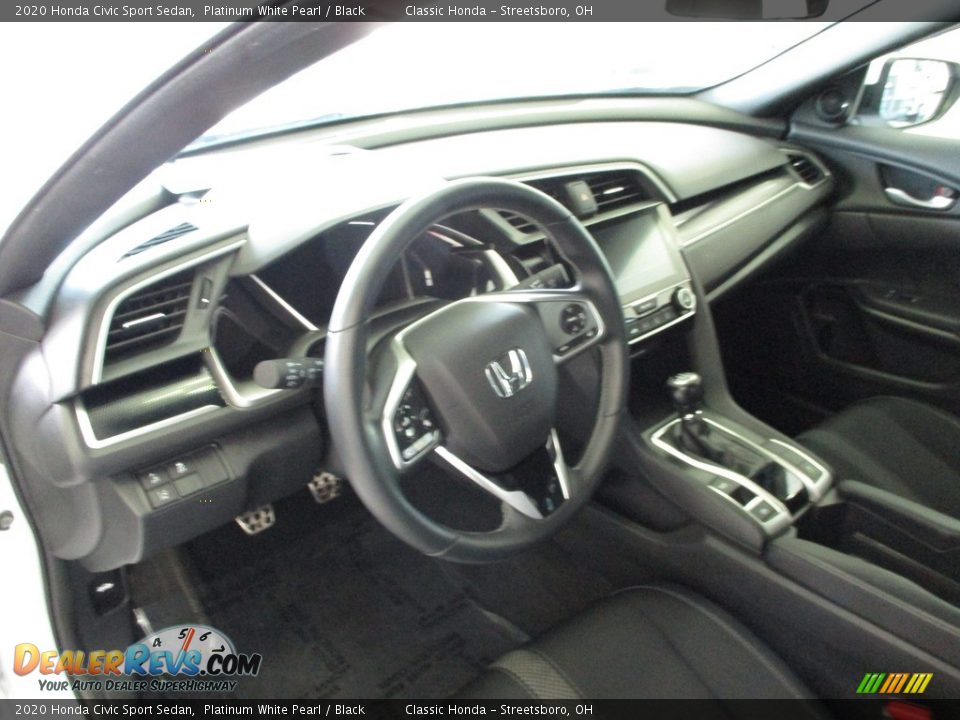 2020 Honda Civic Sport Sedan Platinum White Pearl / Black Photo #26