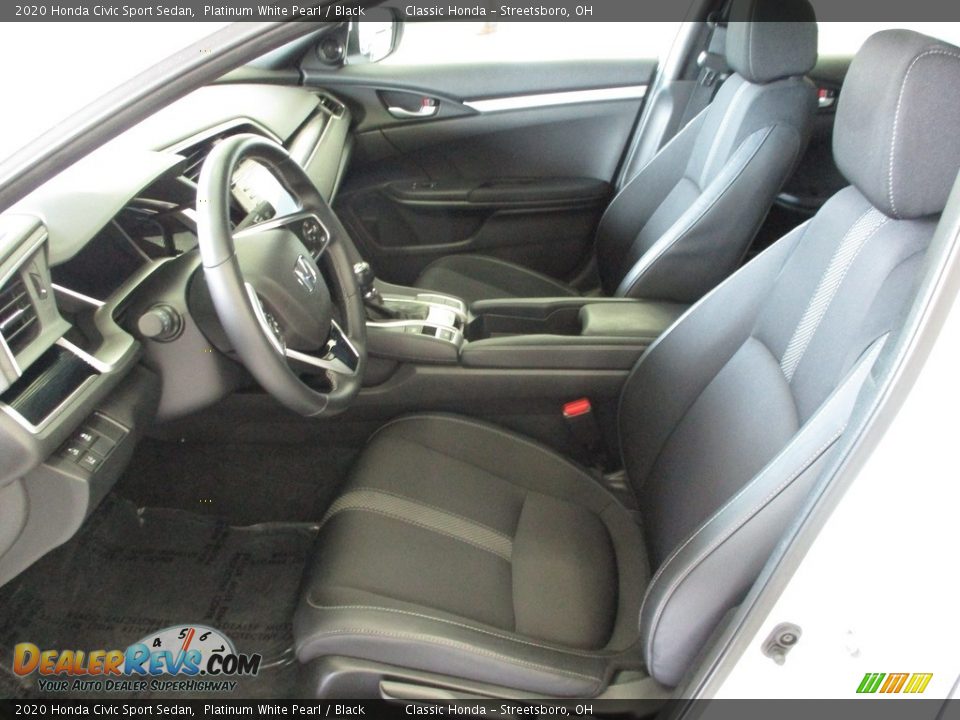2020 Honda Civic Sport Sedan Platinum White Pearl / Black Photo #27