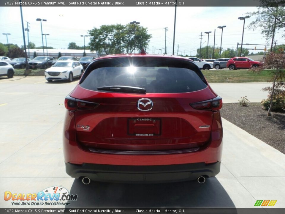 2022 Mazda CX-5 S Premium AWD Soul Red Crystal Metallic / Black Photo #5