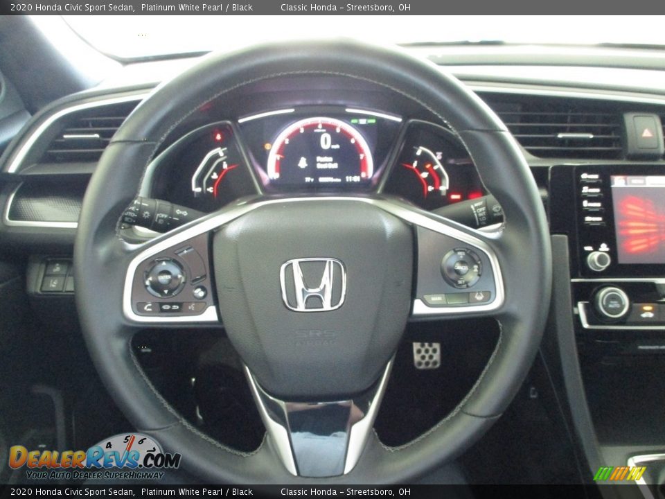 2020 Honda Civic Sport Sedan Platinum White Pearl / Black Photo #29