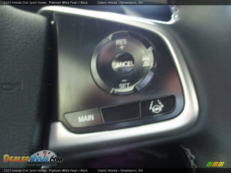2020 Honda Civic Sport Sedan Platinum White Pearl / Black Photo #31