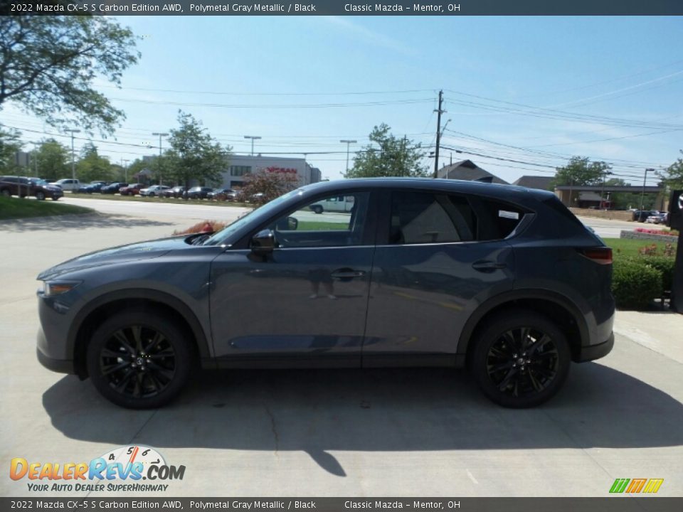 2022 Mazda CX-5 S Carbon Edition AWD Polymetal Gray Metallic / Black Photo #6