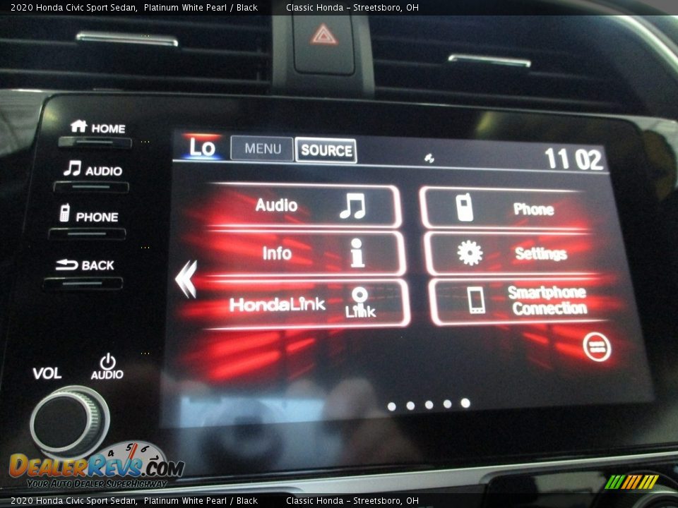 2020 Honda Civic Sport Sedan Platinum White Pearl / Black Photo #36