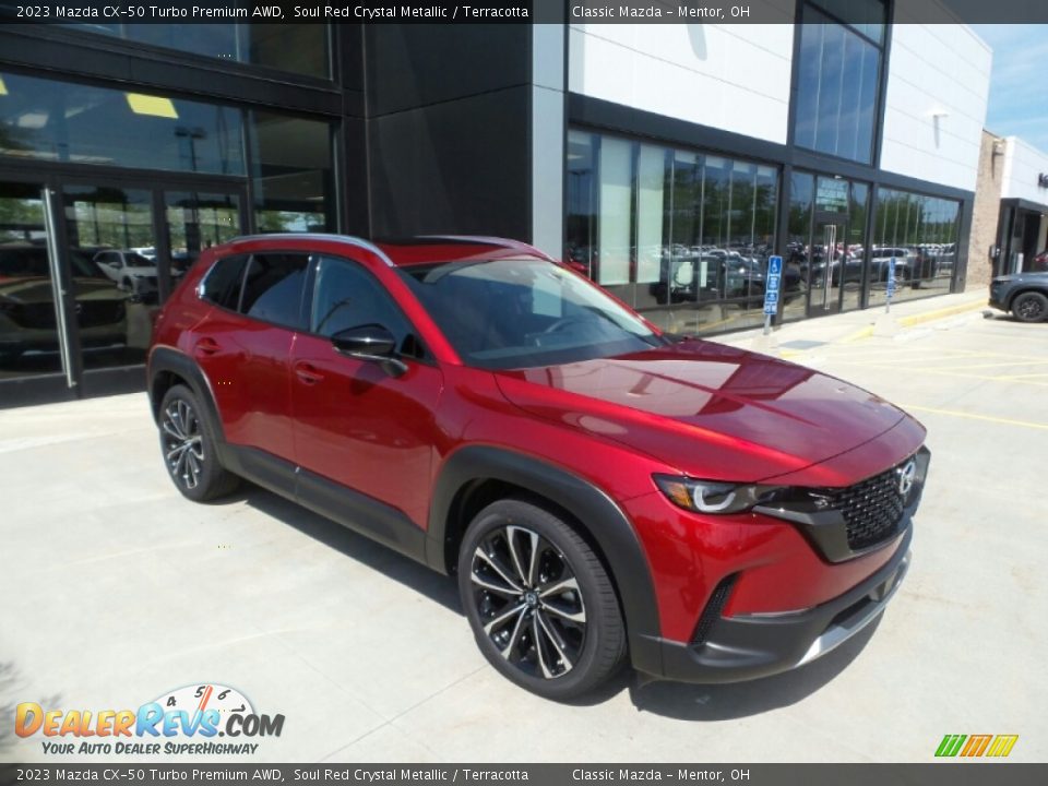2023 Mazda CX-50 Turbo Premium AWD Soul Red Crystal Metallic / Terracotta Photo #1
