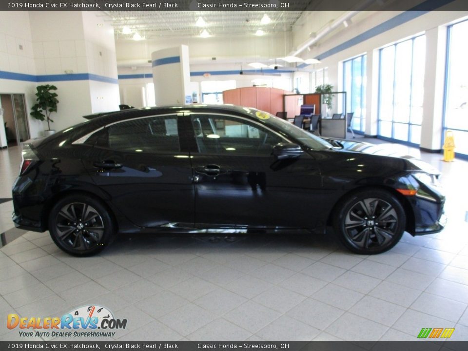 2019 Honda Civic EX Hatchback Crystal Black Pearl / Black Photo #4