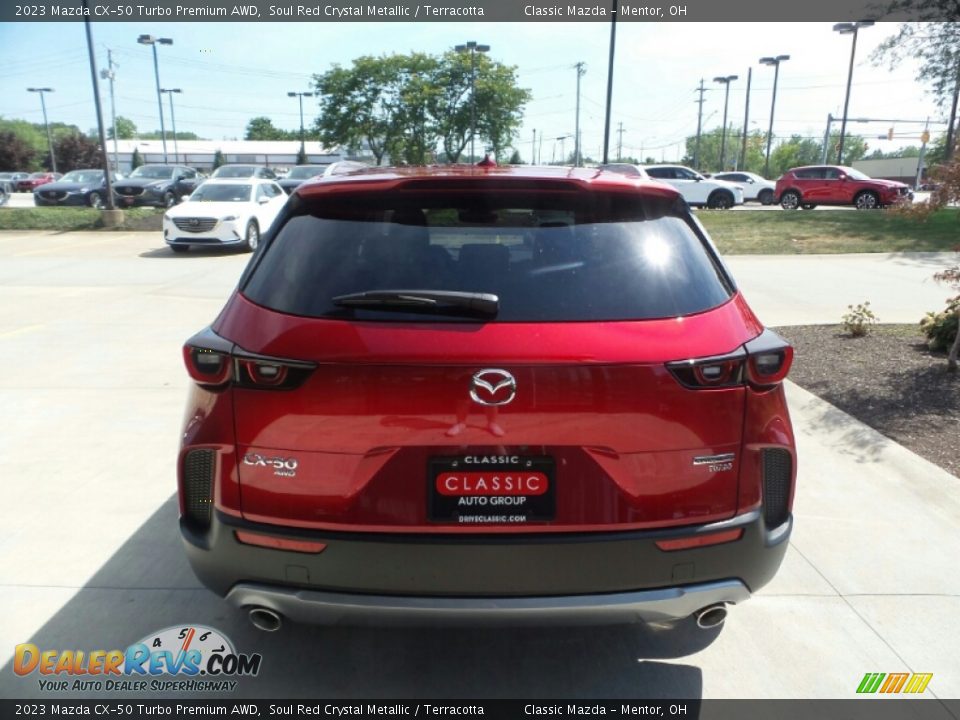 2023 Mazda CX-50 Turbo Premium AWD Soul Red Crystal Metallic / Terracotta Photo #5