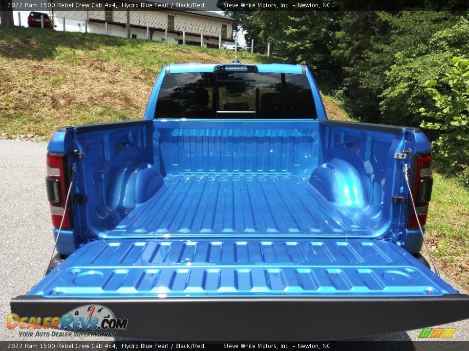 2022 Ram 1500 Rebel Crew Cab 4x4 Hydro Blue Pearl / Black/Red Photo #8