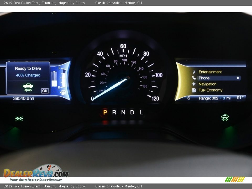 2019 Ford Fusion Energi Titanium Magnetic / Ebony Photo #10